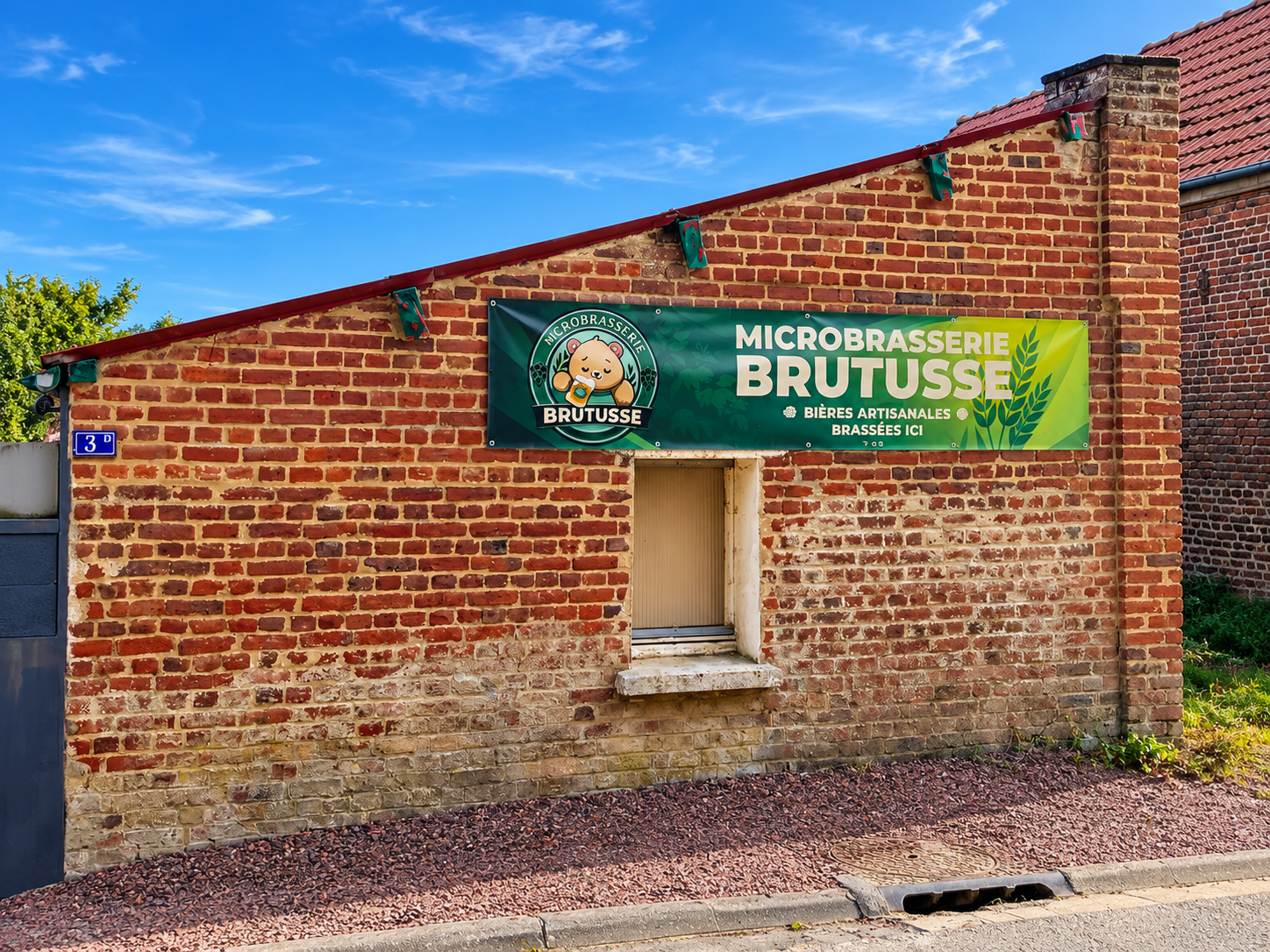 La façade de la brasserie